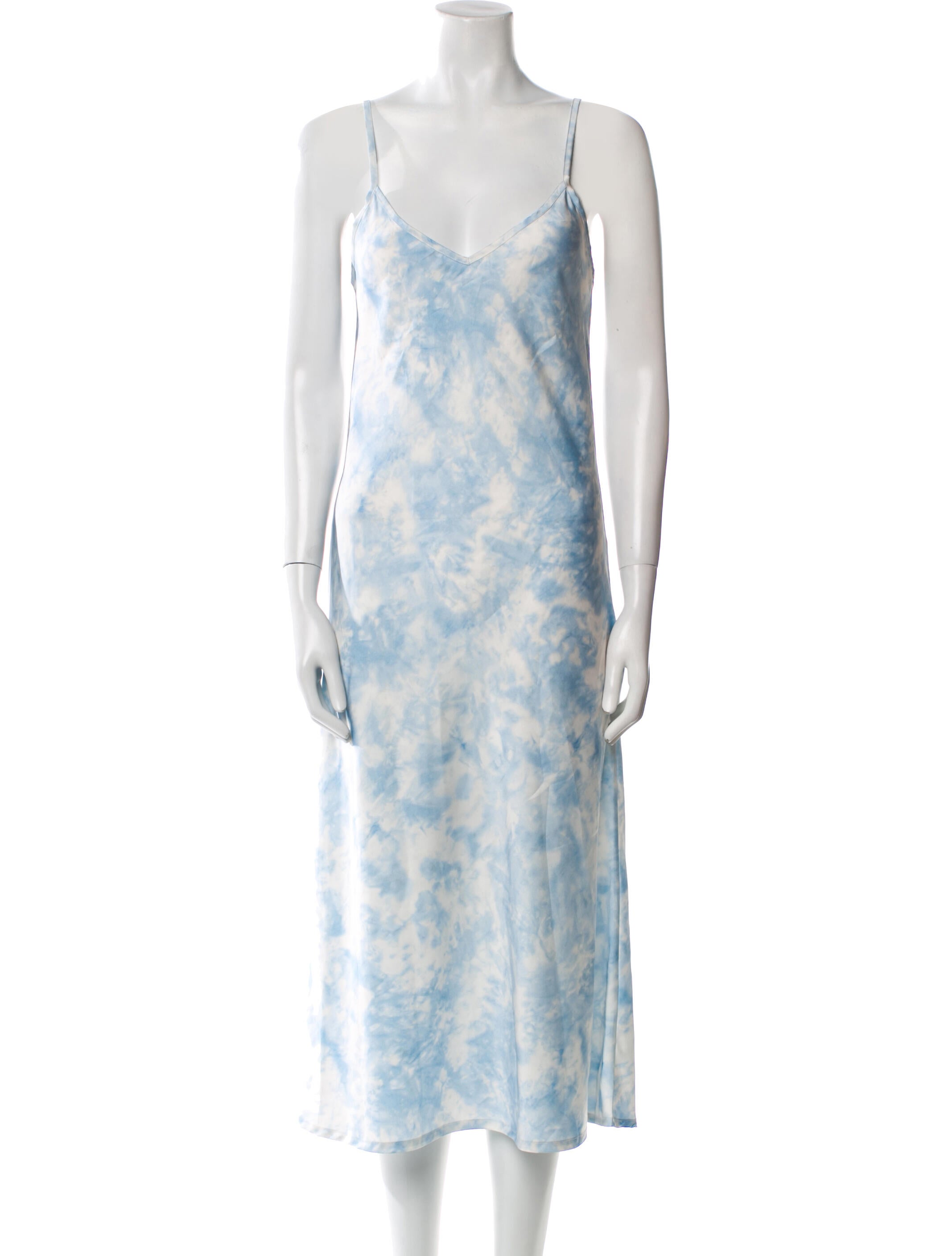 AllSaints Tie-Dye Print Long Dress