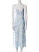 AllSaints Tie-Dye Print Long Dress