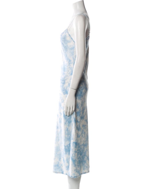 AllSaints Tie-Dye Print Long Dress