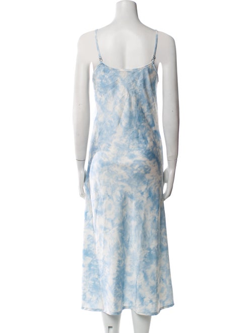 AllSaints Tie-Dye Print Long Dress