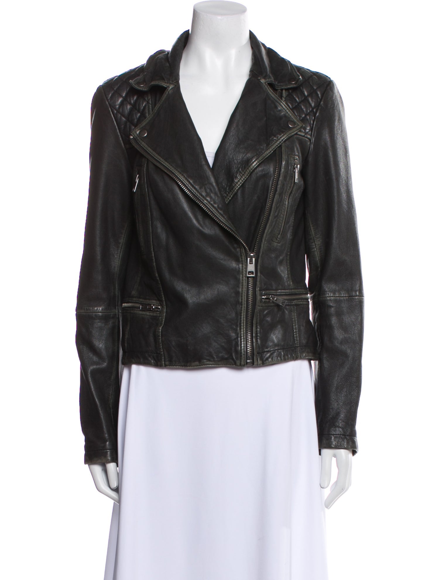 AllSaints Leather Biker Jacket