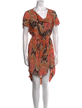 AllSaints Silk Knee-Length Dress