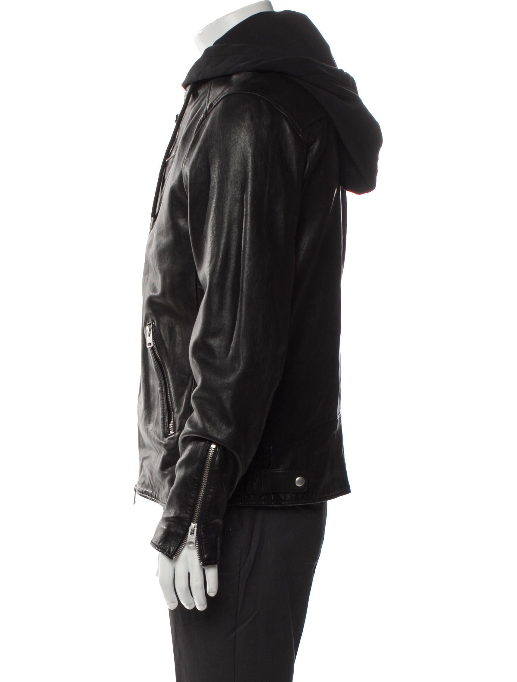 AllSaints Lamb Leather Moto Jacket