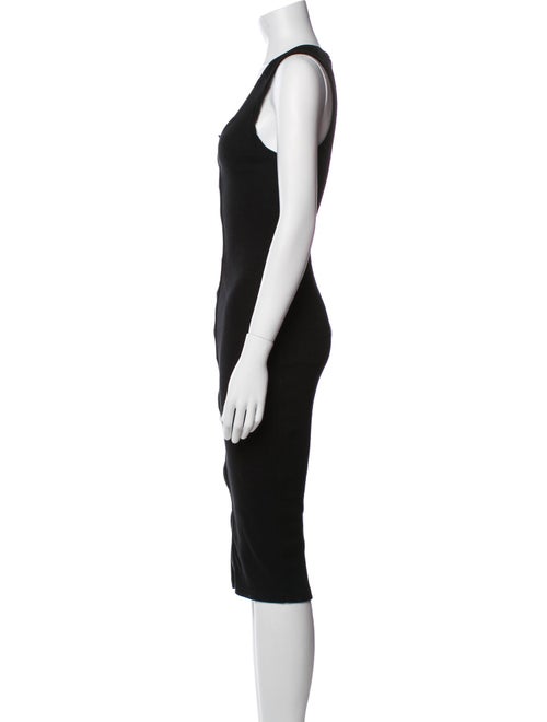 AllSaints Scoop Neck Midi Length Dress