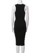 AllSaints Scoop Neck Midi Length Dress