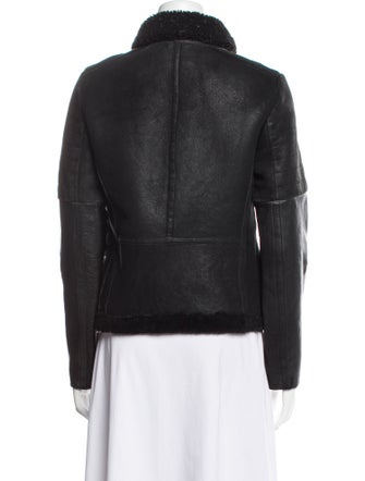 AllSaints Leather Fur Jacket