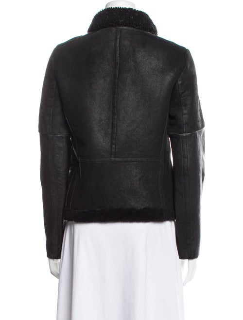 AllSaints Leather Fur Jacket