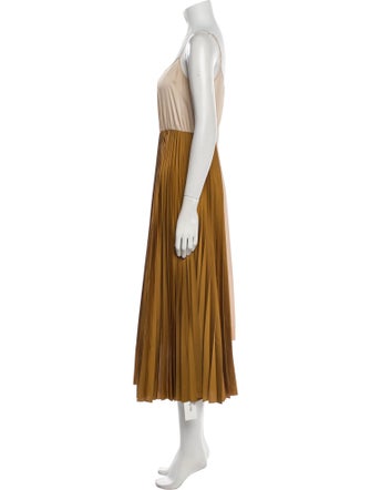 AllSaints Scoop Neck Midi Length Dress