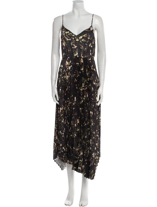 AllSaints Printed Midi Length Dress
