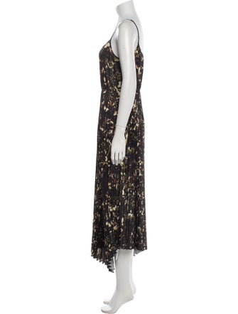 AllSaints Printed Midi Length Dress