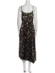 AllSaints Printed Midi Length Dress