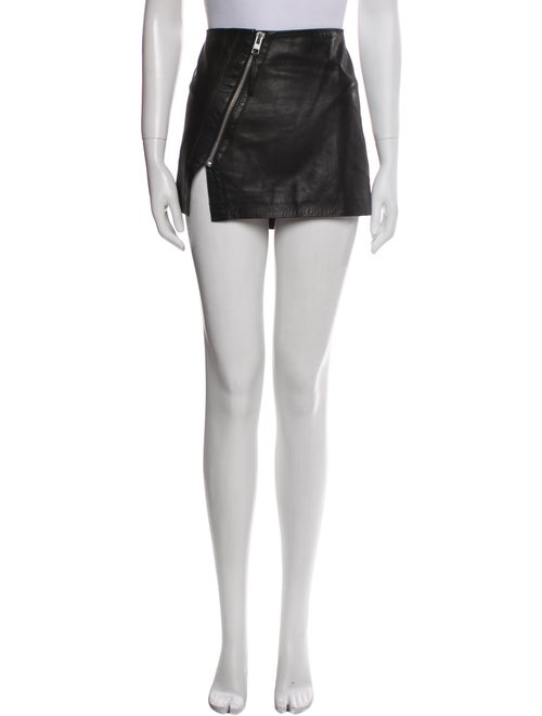 AllSaints Lamb Leather Mini Skirt