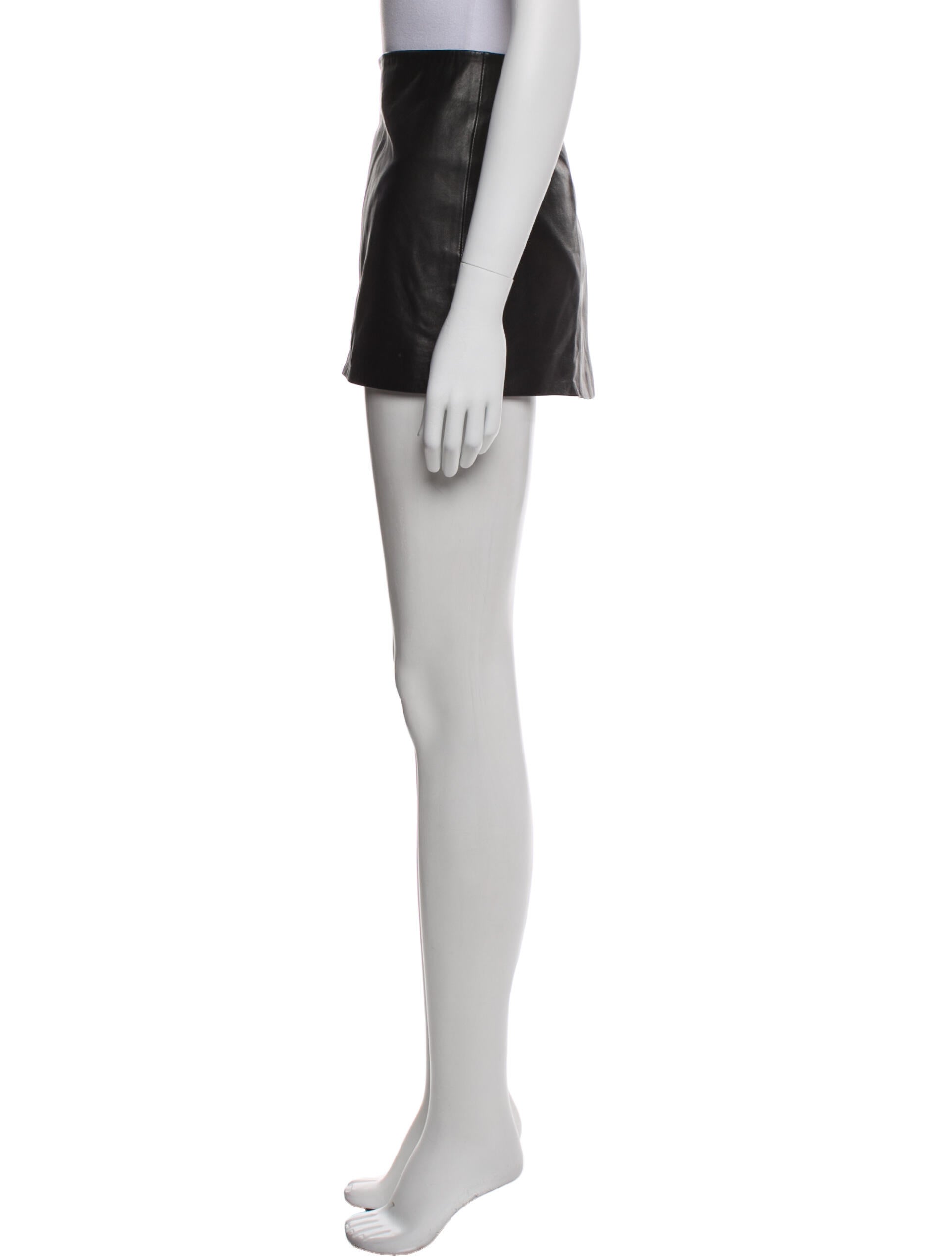 AllSaints Lamb Leather Mini Skirt