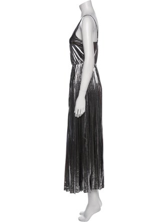 AllSaints V-Neck Long Dress