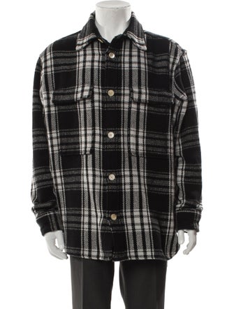 AllSaints Plaid Print Utility Jacket