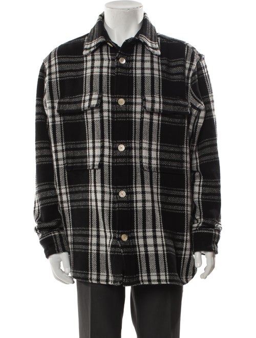 AllSaints Plaid Print Utility Jacket