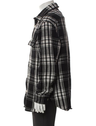 AllSaints Plaid Print Utility Jacket