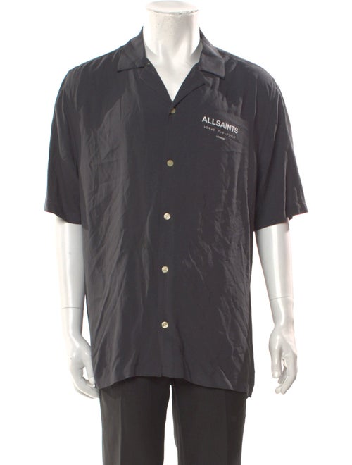 AllSaints Graphic Print Short Sleeve Shirt