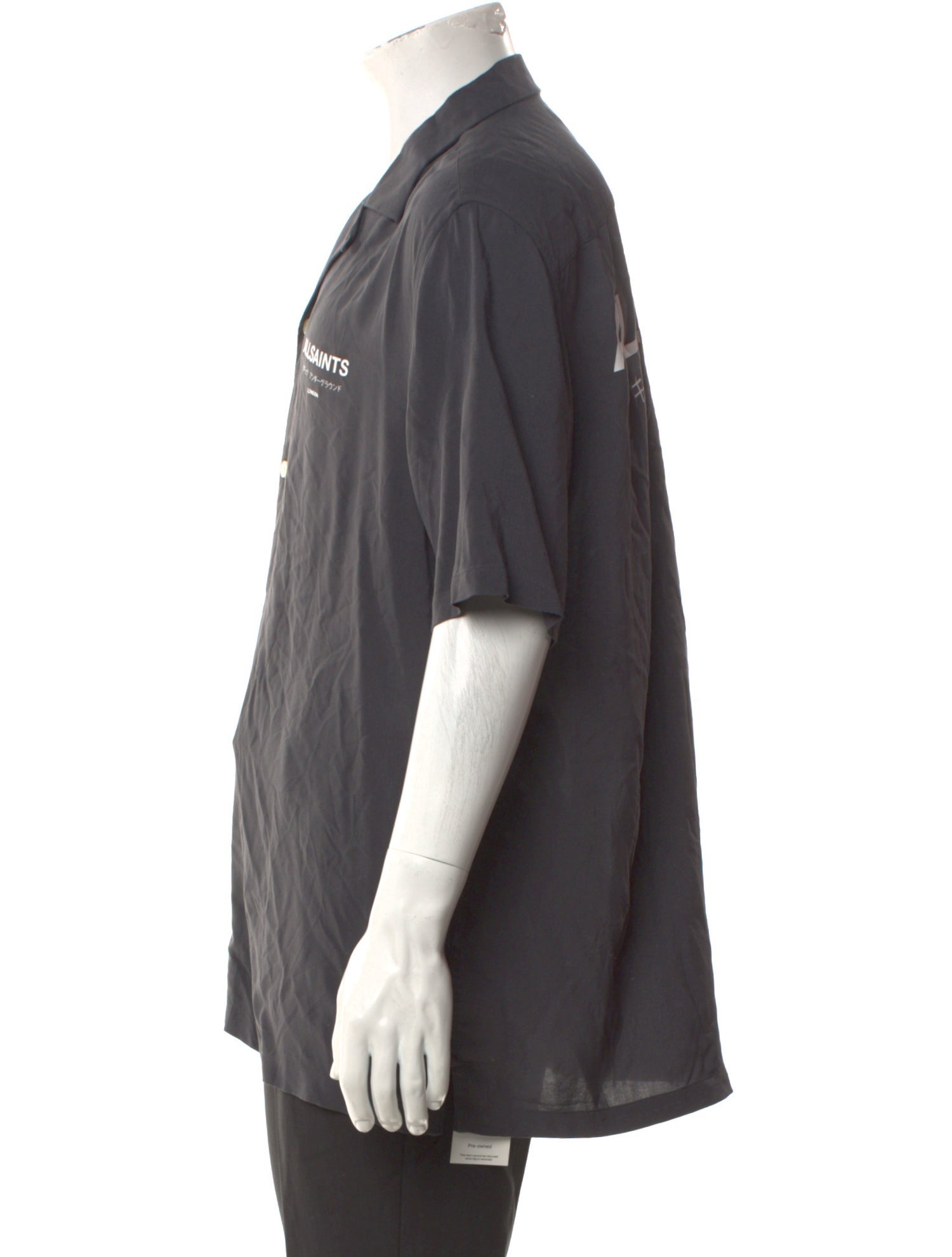 AllSaints Graphic Print Short Sleeve Shirt