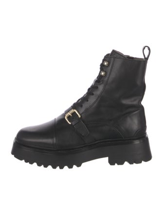 AllSaints Leather Combat Boots