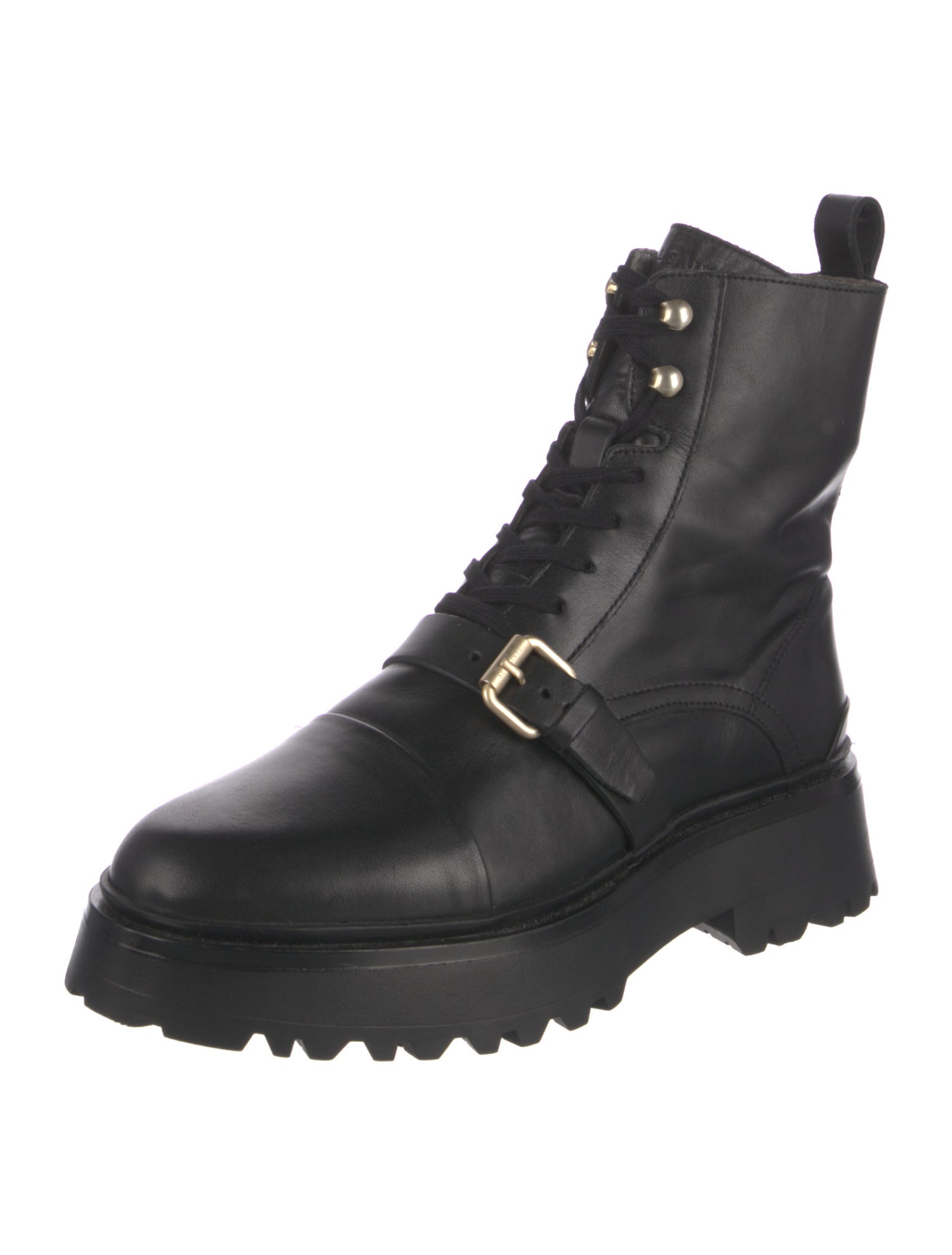 AllSaints Leather Combat Boots