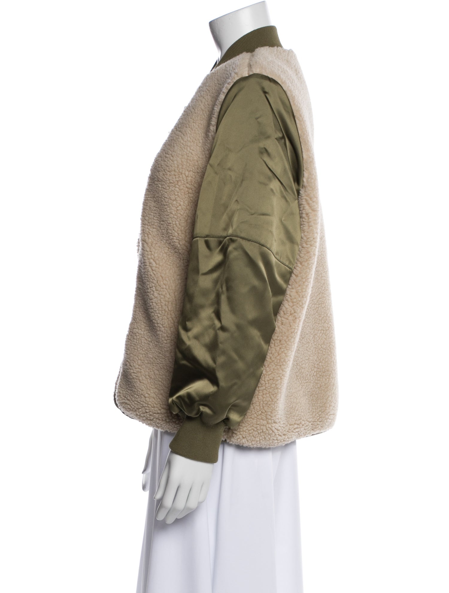 AllSaints Colorblock Pattern Bomber Jacket