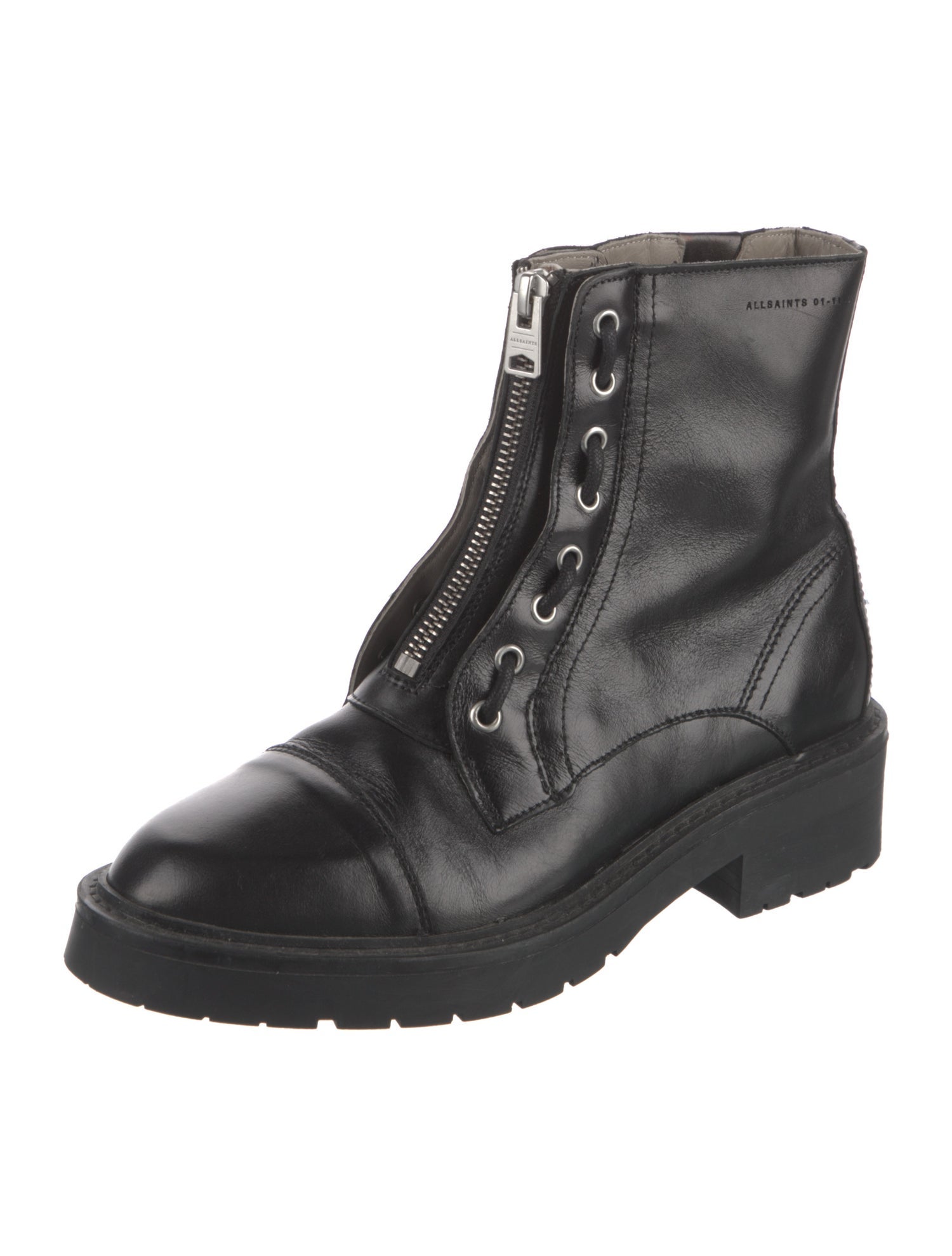 AllSaints Leather Combat Boots