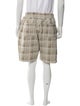 AllSaints Plaid Print Jogger Shorts