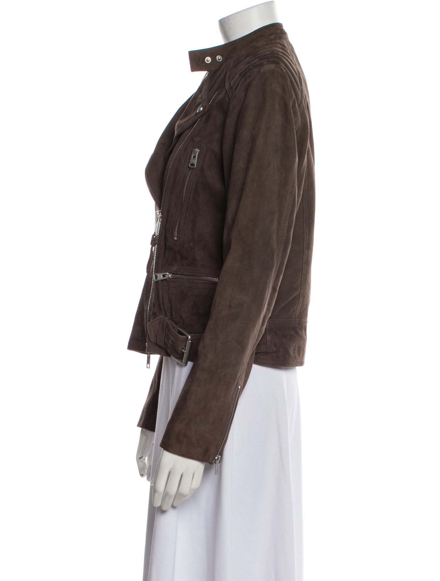 AllSaints Goat Leather Biker Jacket