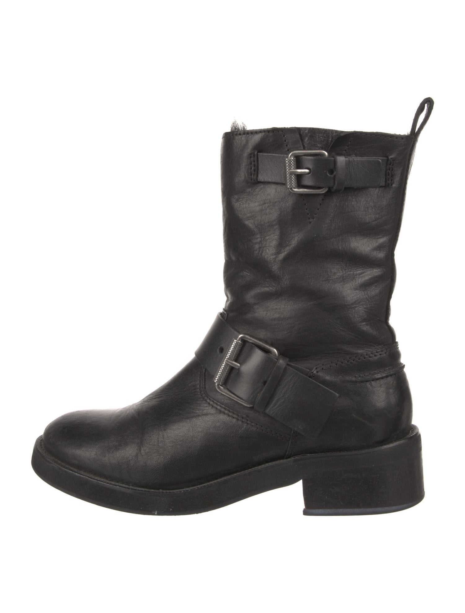 AllSaints Leather Moto Boots