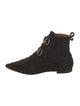 AllSaints Suede Embroidered Accent Lace-Up Boots
