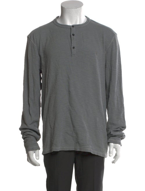 AllSaints Crew Neck Long Sleeve Henley