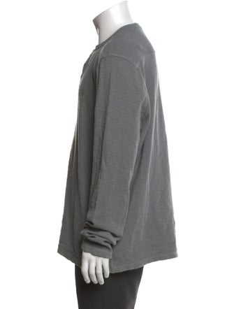 AllSaints Crew Neck Long Sleeve Henley