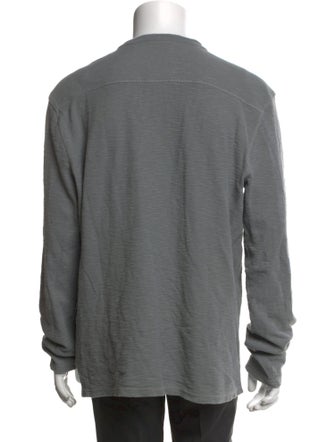 AllSaints Crew Neck Long Sleeve Henley