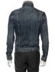AllSaints Silk Graphic Print Denim Jacket