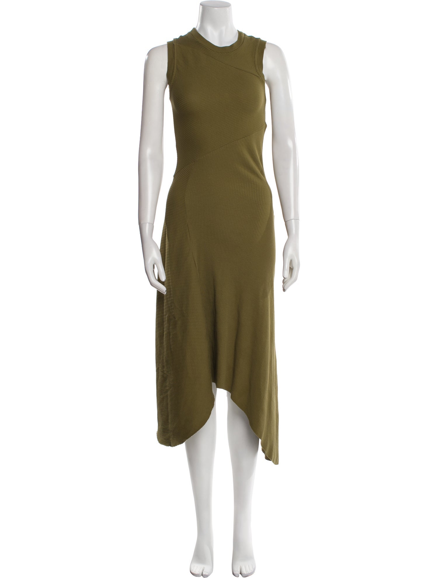 AllSaints Crew Neck Midi Length Dress
