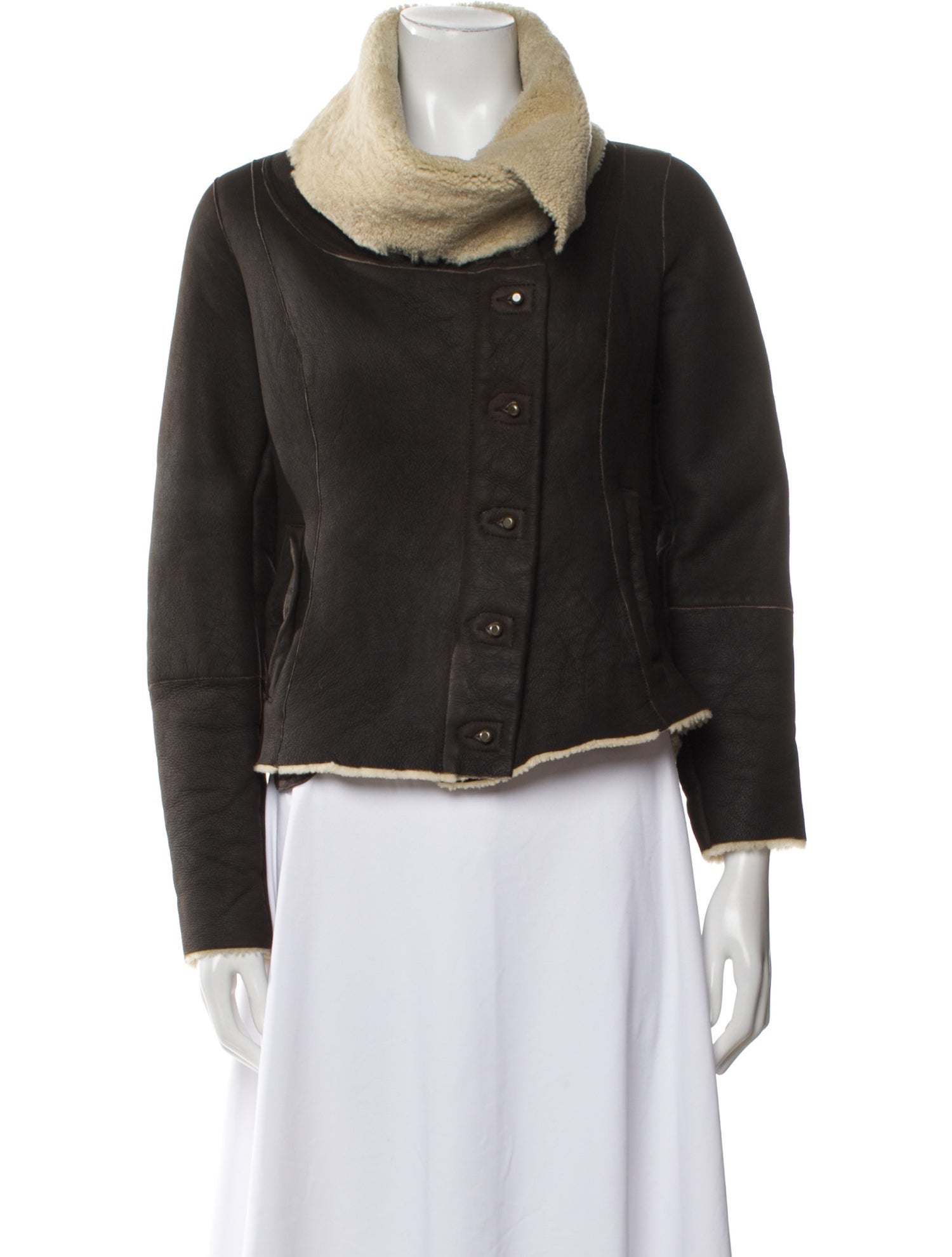 AllSaints Eel Skin Coat