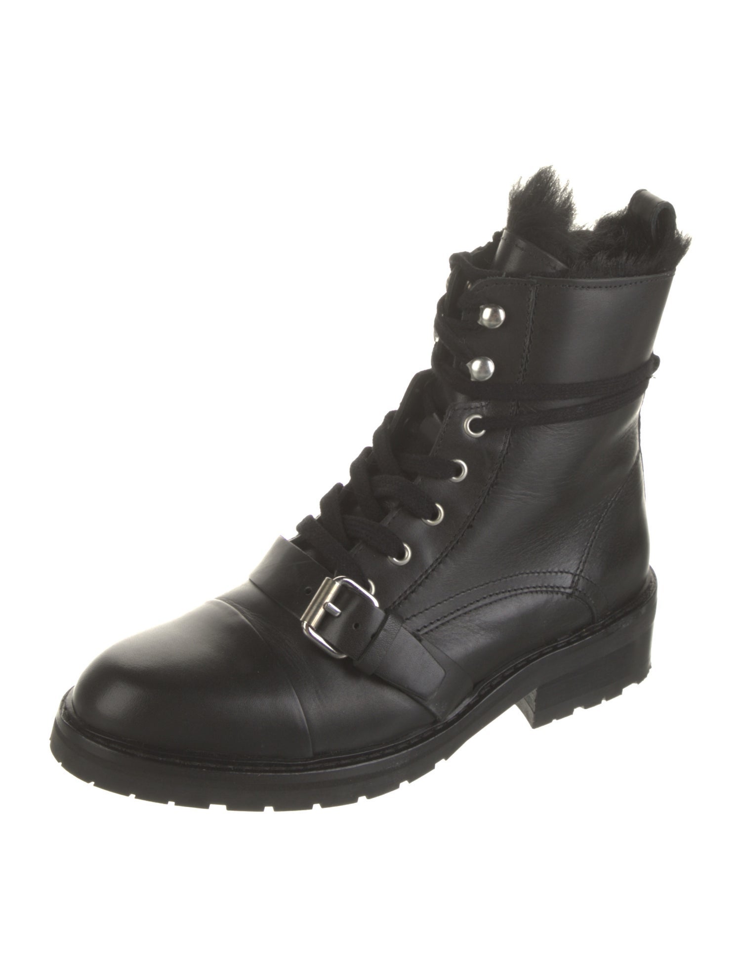 AllSaints Leather Combat Boots