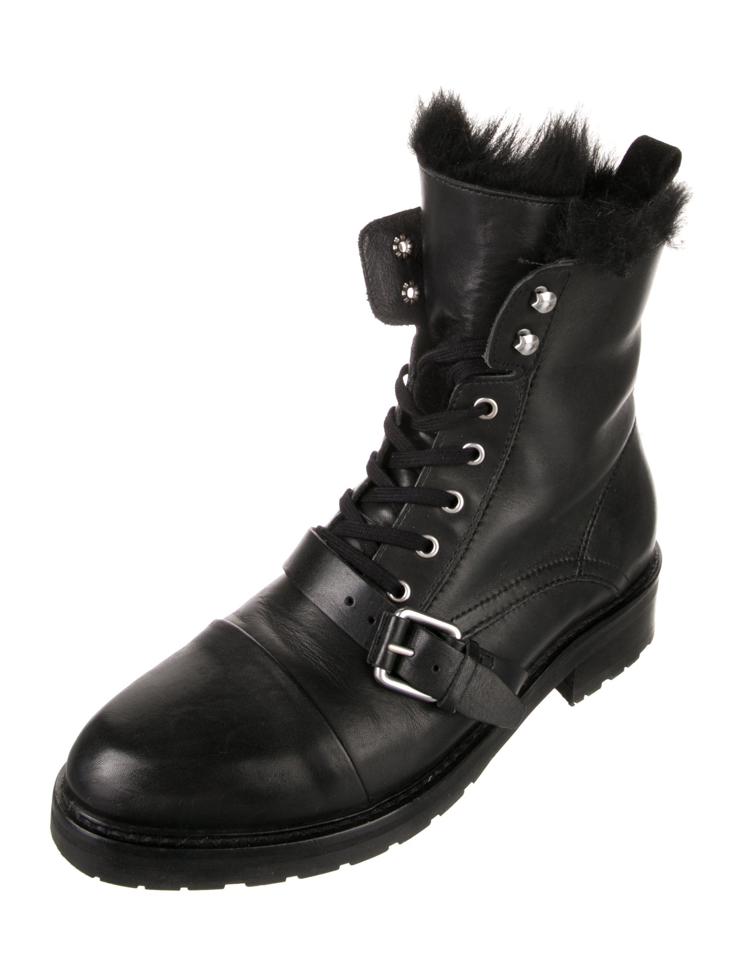 AllSaints Leather Combat Boots