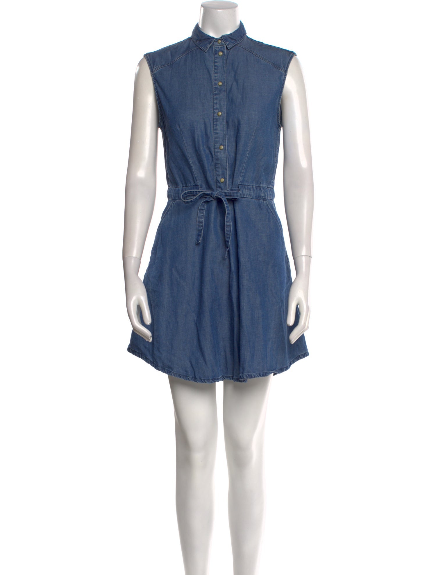 AllSaints Mock Neck Mini Dress