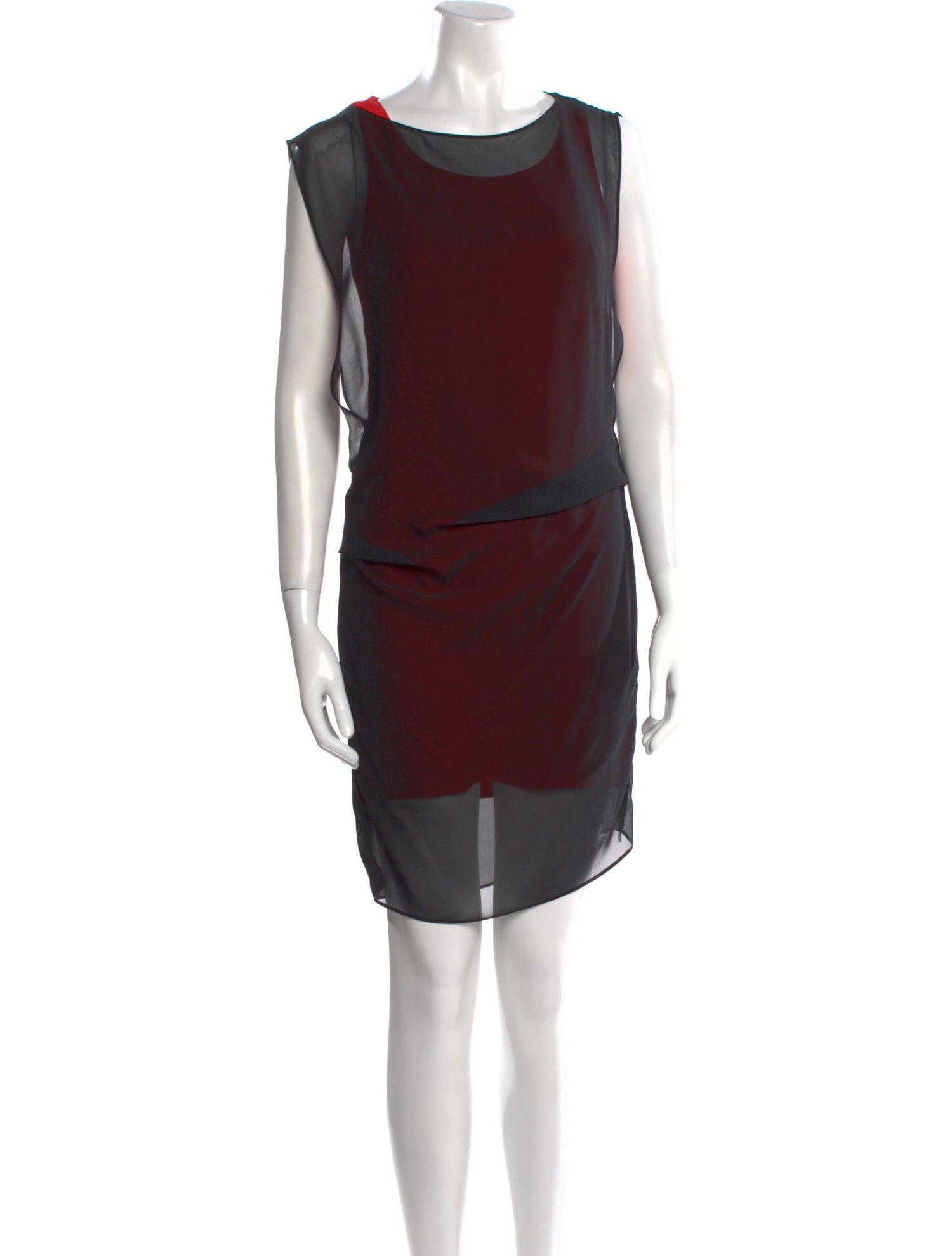 AllSaints Bateau Neckline Mini Dress