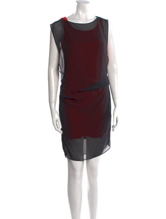 AllSaints Bateau Neckline Mini Dress