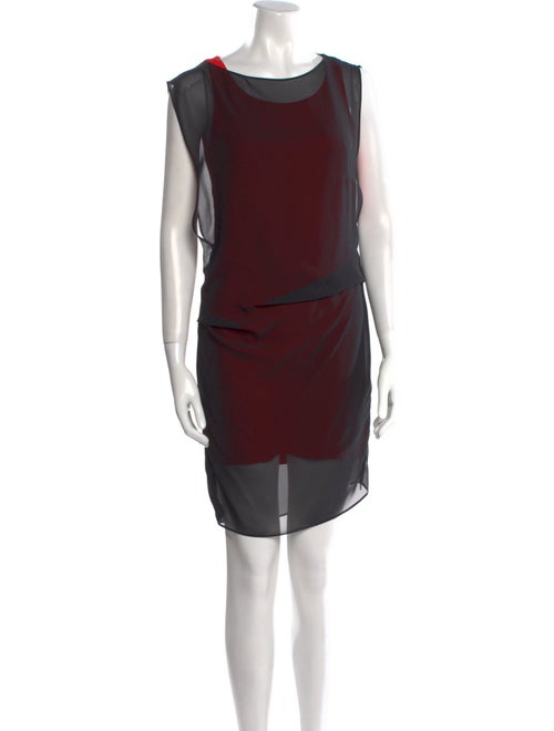 AllSaints Bateau Neckline Mini Dress