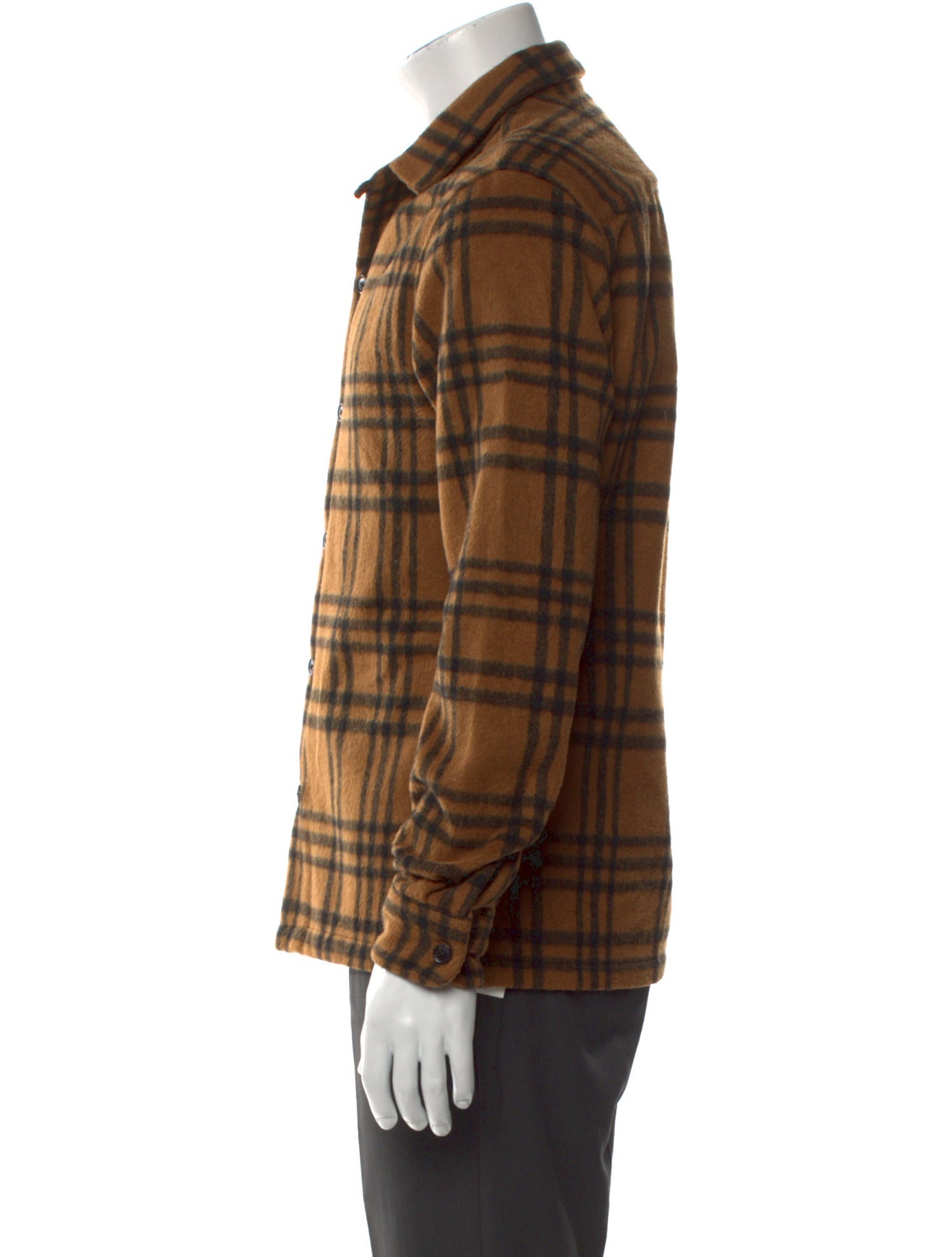 AllSaints Plaid Print Long Sleeve Shirt