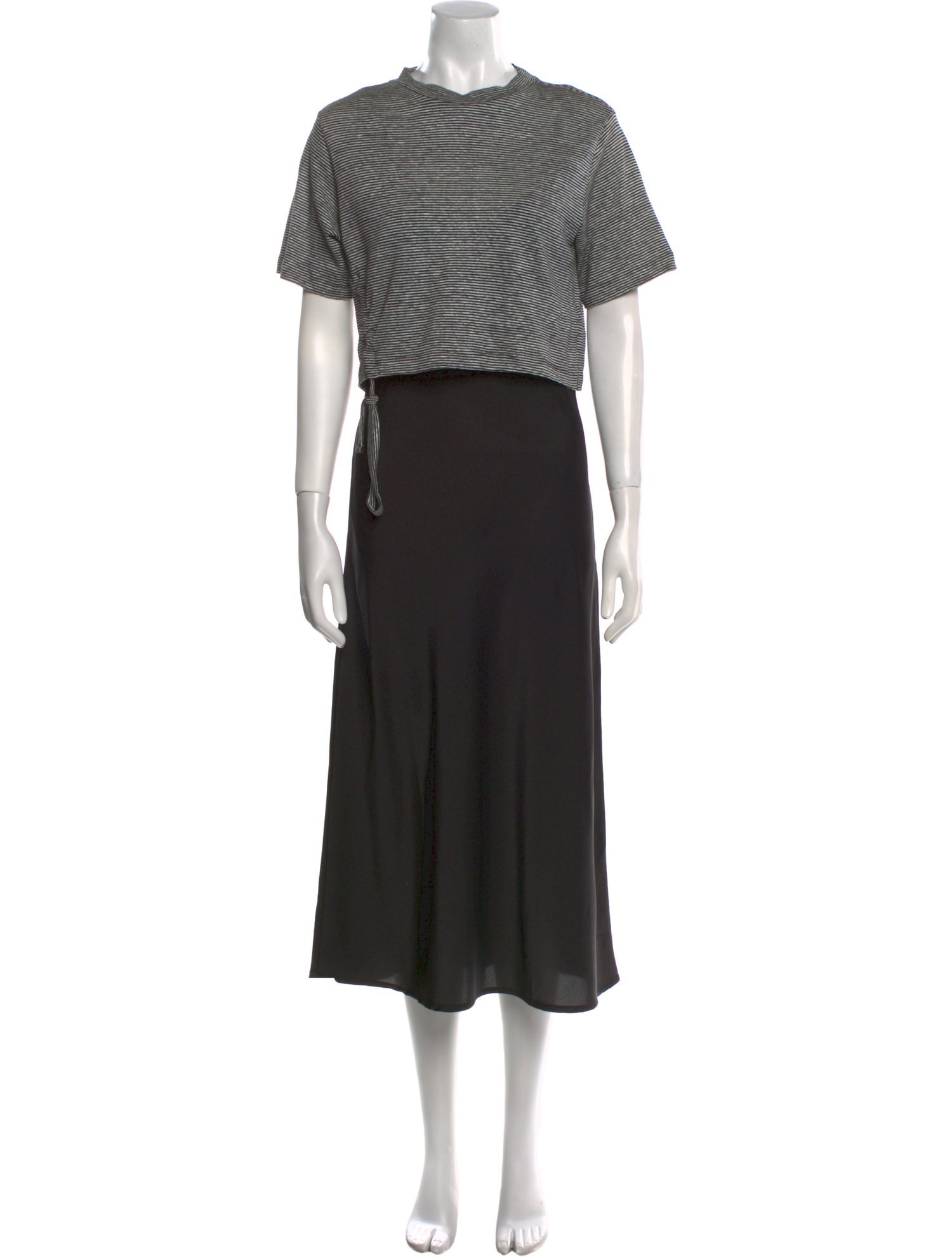 AllSaints Mock Neck Long Dress