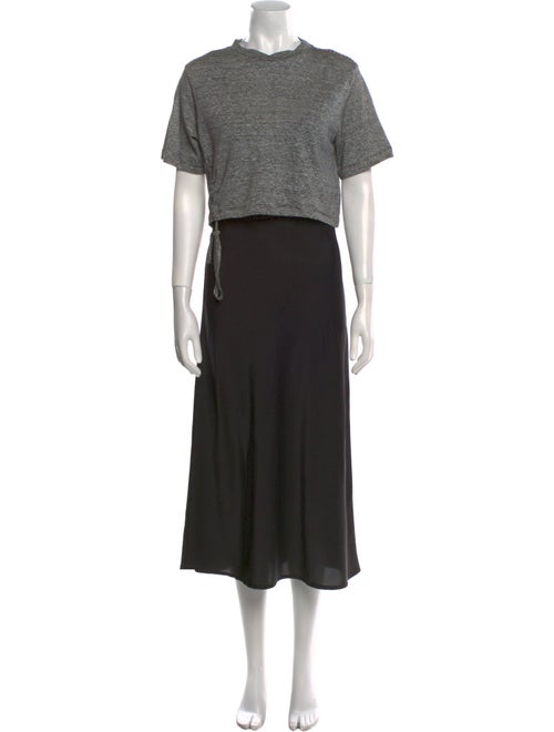 AllSaints Mock Neck Long Dress