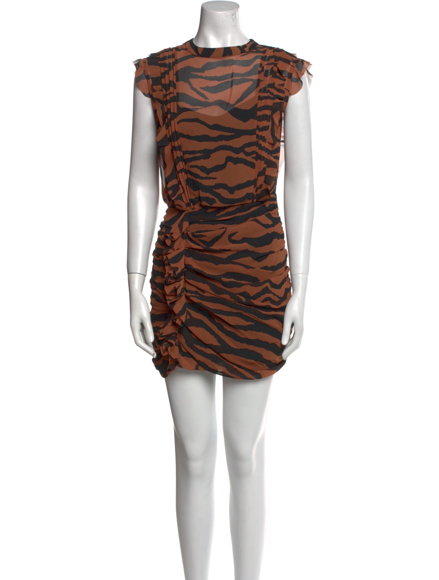 AllSaints Animal Print Mini Dress