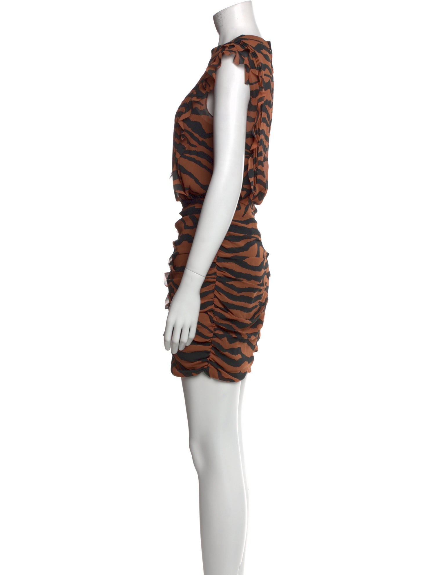 AllSaints Animal Print Mini Dress