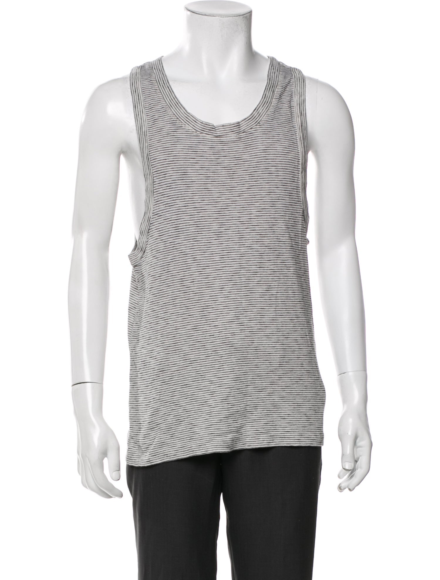 AllSaints Striped Scoop Neck T-Shirt