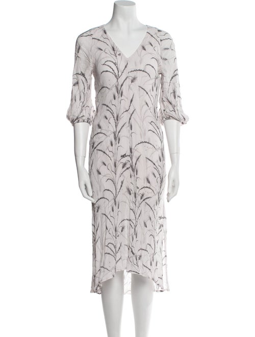 AllSaints Printed Midi Length Dress